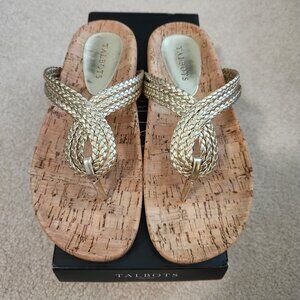 Talbots Women's 8 Metallic Sandals